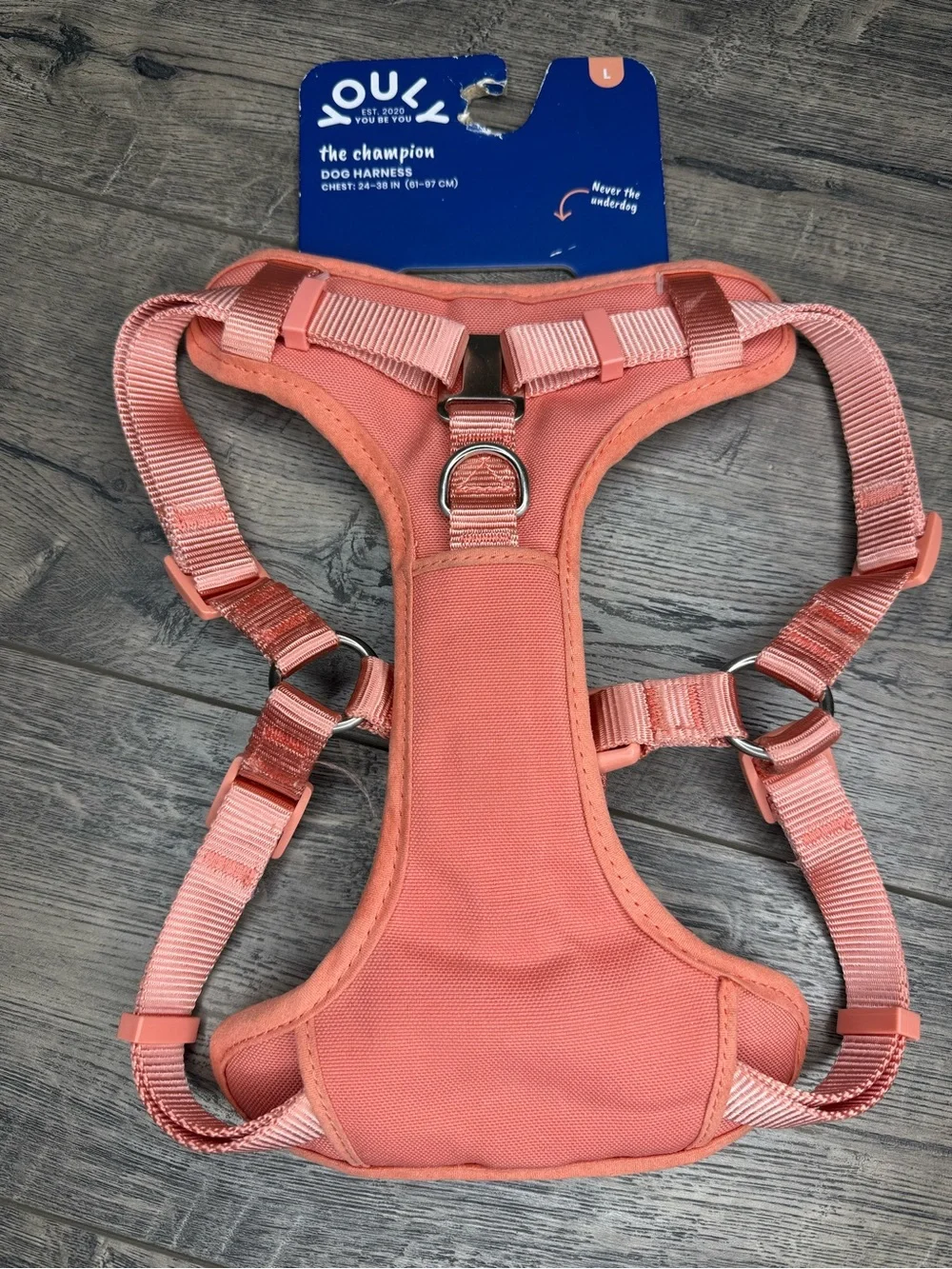 Youly The Champion Dog Harness Large Coral New